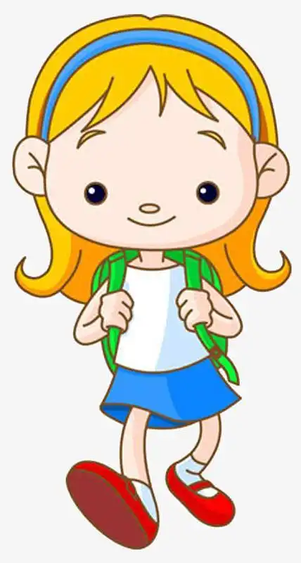 卡通小学生人物素材_卡通小学生人物图片元素-觅元素