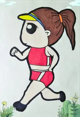 小朋友跑步简笔画小朋友跑步简笔画图片