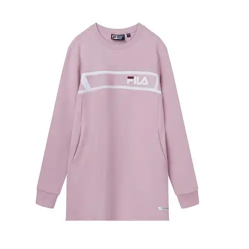 fila斐乐女长款套头卫衣f11w938218f视频