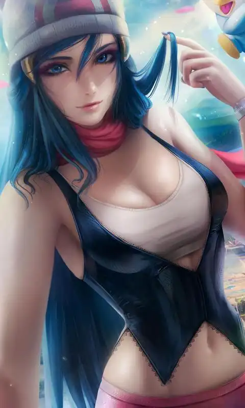 3d时尚动漫少女手机壁纸