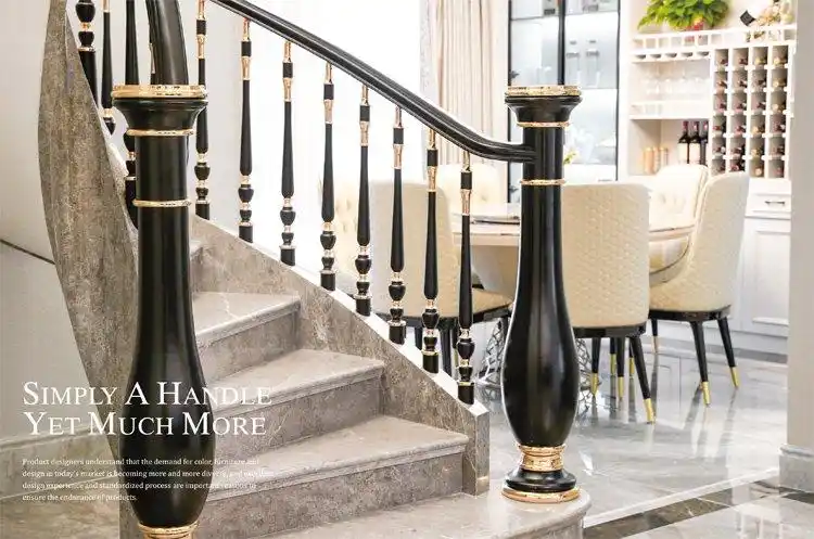 楼梯扶手用途全国可售卖地喷塑(静电喷涂)表面处理各种风格家用款式铝