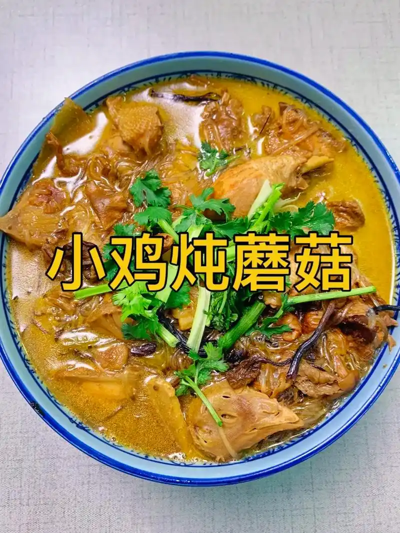 今天教大家一道东北家常炖菜小鸡炖蘑菇,超 - 抖音