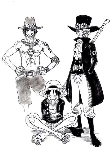 p站画师作品艾斯·萨博·路飞