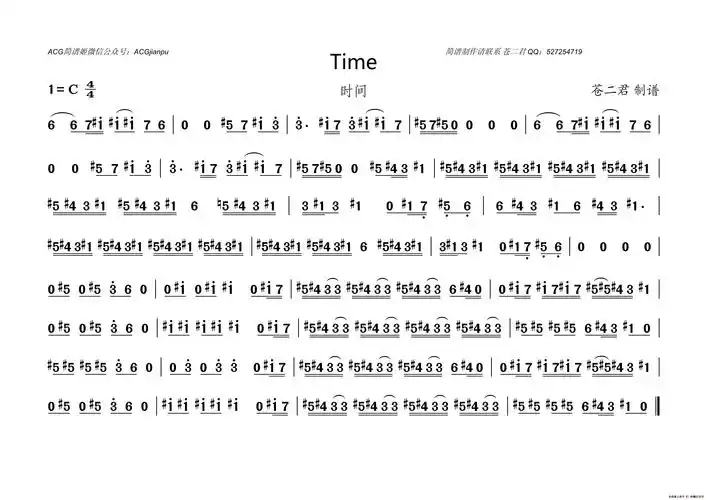 time简谱mkj分享架子鼓鼓谱《time is running out》图片内容是