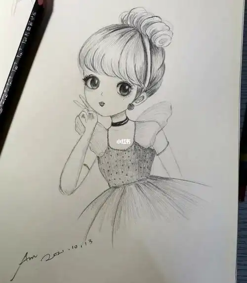 素描卡通白雪公主