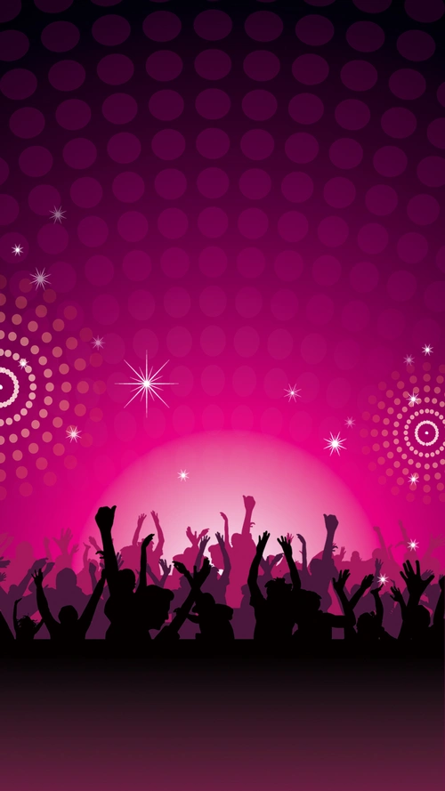 紫色动感狂欢音乐psd分层h5背景素材