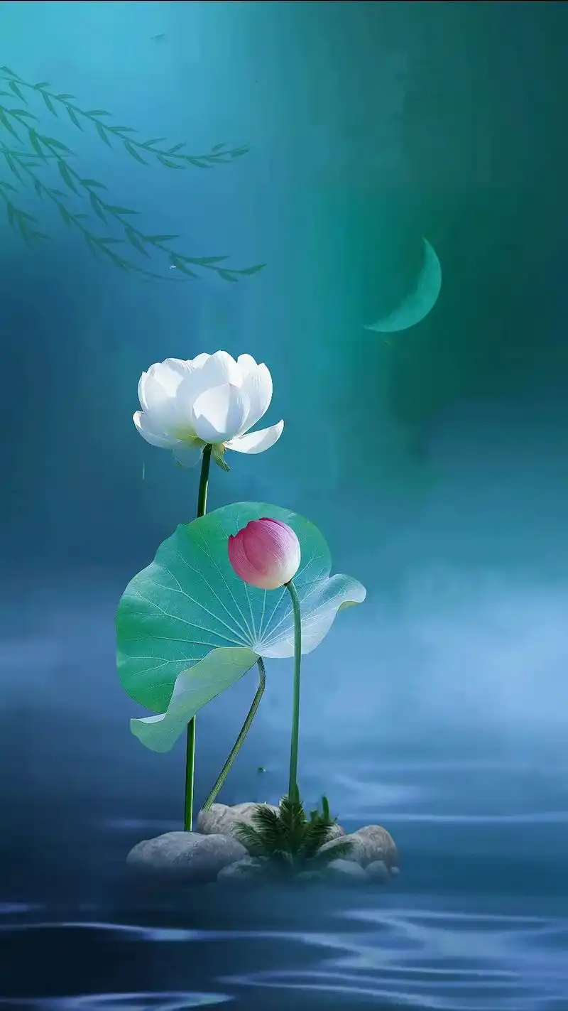 唯美荷花制作简单取图方便 .都说有好事就有兆头,比如看到这两 - 抖音