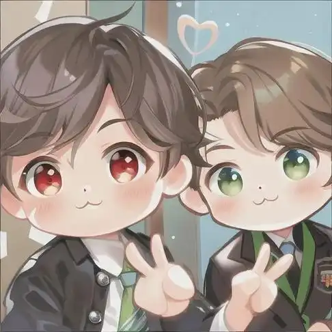 ai都知道他俩是真的!真好～我用ai做出来的肖战王一博双人图 - 抖音