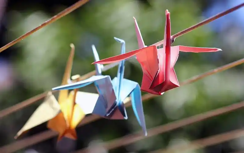 千纸鹤,艺术壁纸-回车桌面