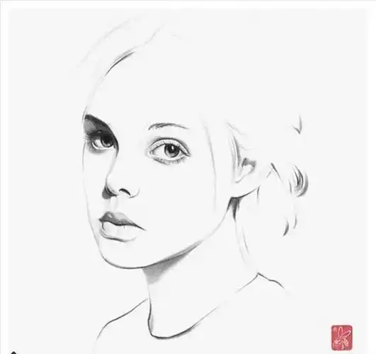 简笔画 卡通 漫画 手绘 素描 头像 线稿 640640性感美女头像人物简笔