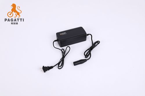 帕加迪电动车新国标三孔充电器3a快充折叠代驾车电瓶电池充电配件