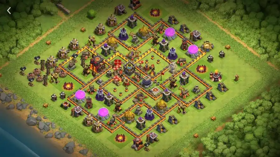 10本十本日常阵,部落冲突阵型分享,10本十本日常阵分享链接,10本十本