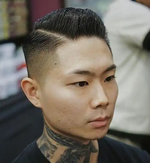 复古油头造型图鉴 三七分男士短发造型