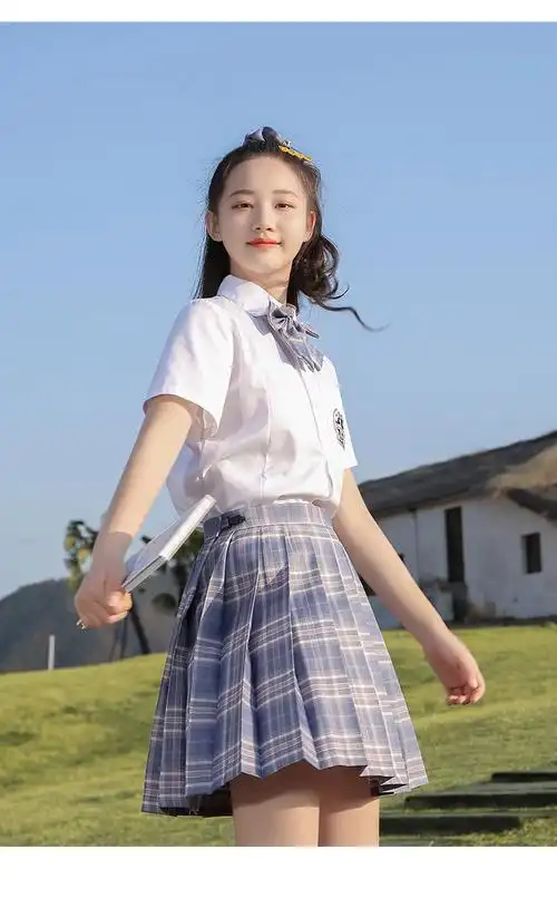 小学生12岁女孩夏装女大童夏季学院风校服套装树莓红茶一套110cm110码