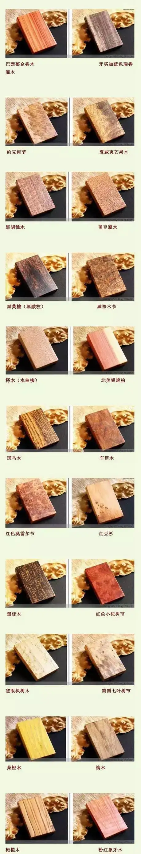 六十种名贵木材图集,不可错过!