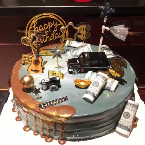 ins风男生生日蛋糕