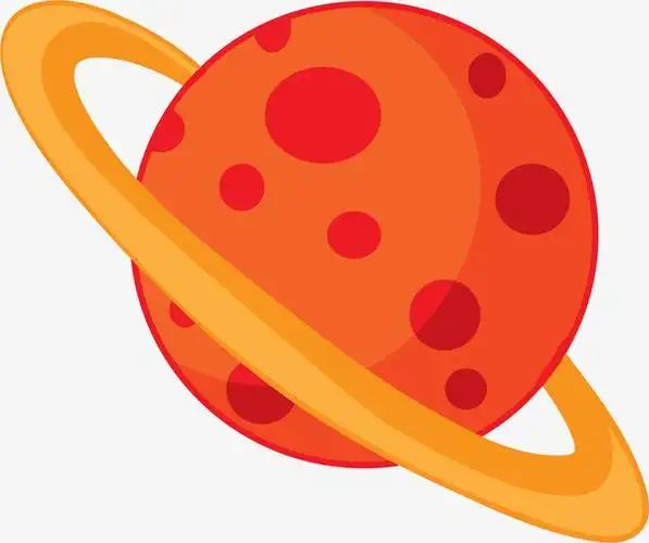 世界航天日橙色圆点星球