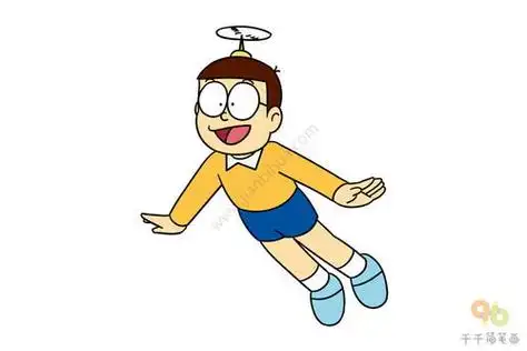 大雄简笔画画法步骤卡通人物简笔画哆啦a梦大雄简笔画哆啦a梦大雄简笔