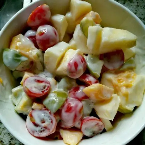 橙zii做的酸奶水果沙拉