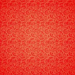 金红色祥云底纹背景