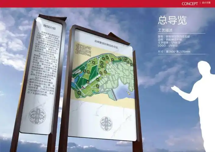 昆明晋龙如意园陵园导视标识系统设计