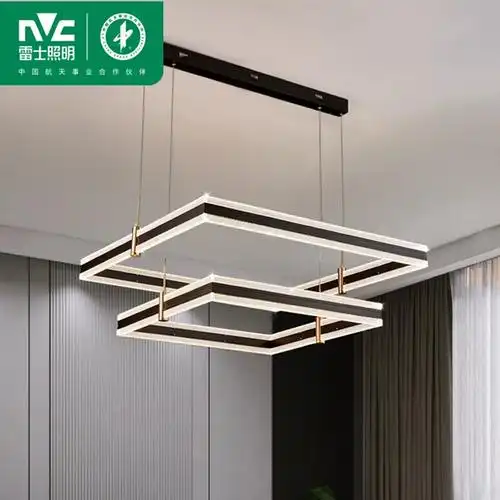 雷士照明新中式中式大气简约时尚大厅灯中国风禅意餐厅灯饰客厅吊灯