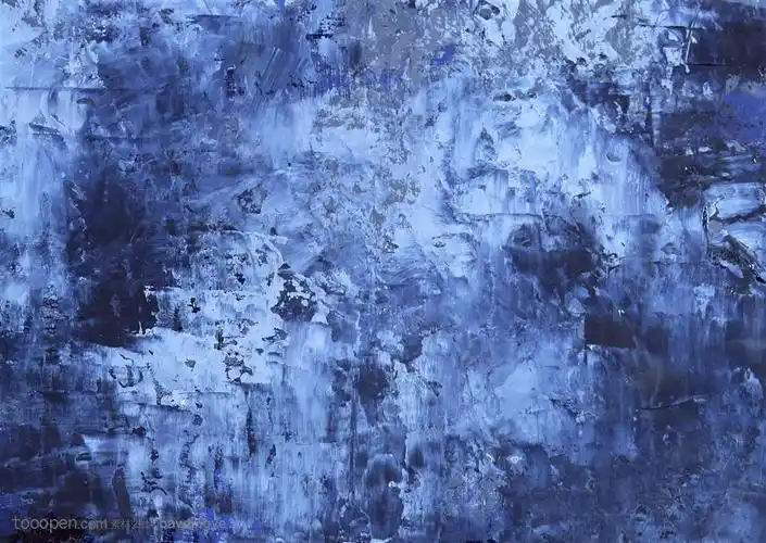 颜料肌理-各种肌理效果的深蓝色油画布纹背景图片设计