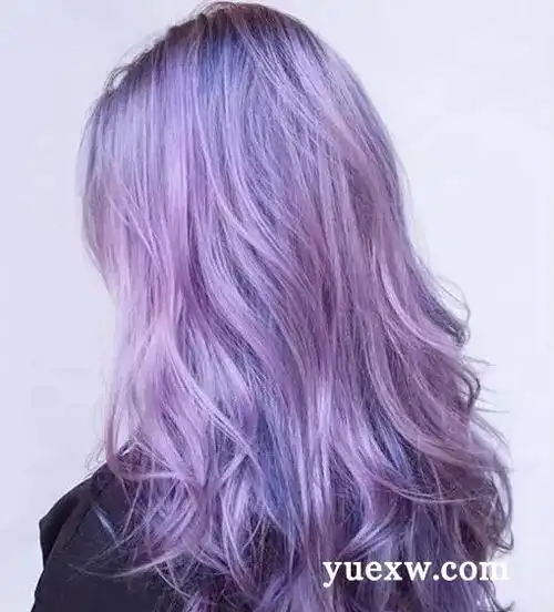渐变紫色头发图片