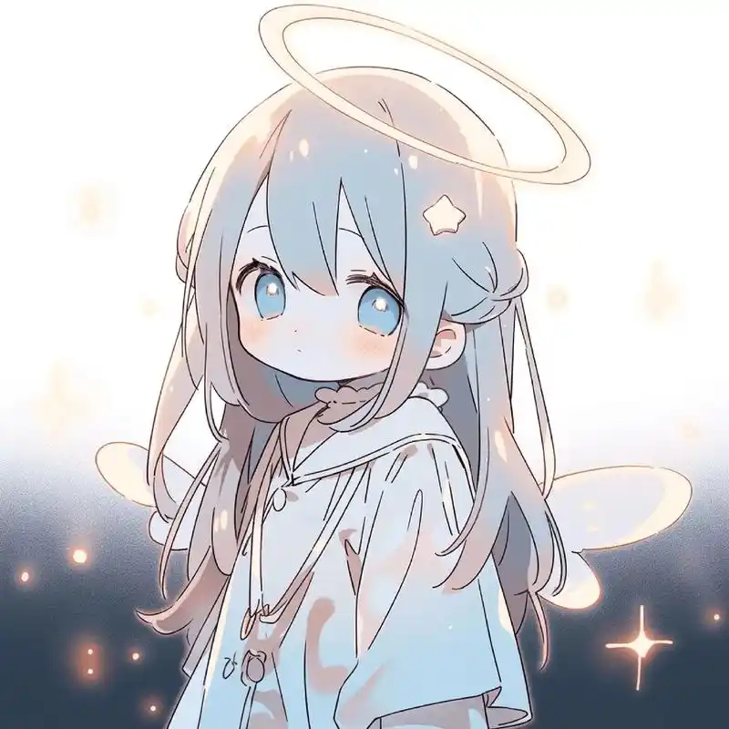 小天使头像|我来为你摘星星78.