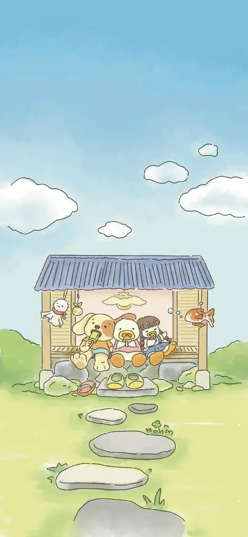 无水印动漫壁纸#小清新可爱卡通壁纸