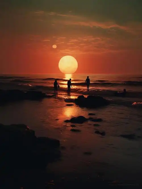 美图:海边日落,浪漫翻倍