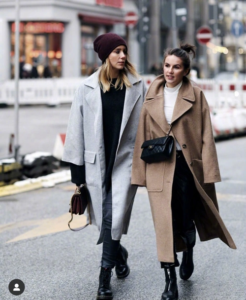 秋冬外套别乱买一件大衣拯救衣橱看外国大衣街拍秀保暖又高级