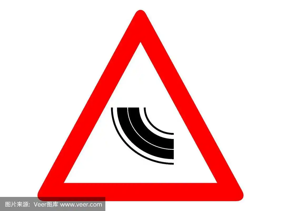 弯道警告交通标志