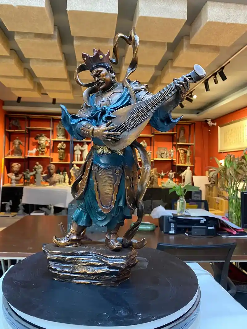 四大天王雕塑#艺术收藏 佛教雕塑作品 - 抖音