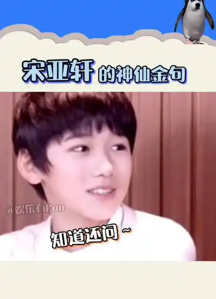金句之王宋亚轩的爆笑金句