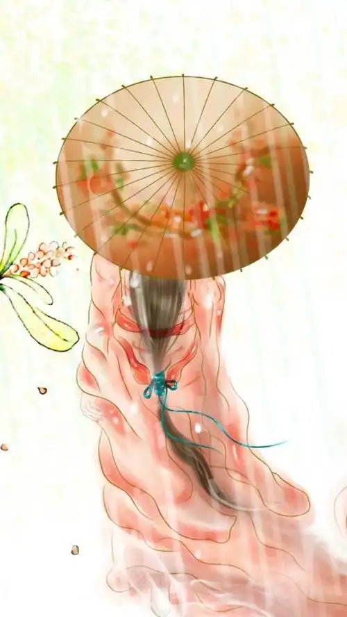 唯美古风背影图片