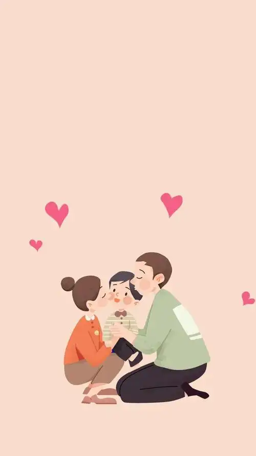 一家三口暖心文案适合晒一家人的幸福句子温馨一家壁纸