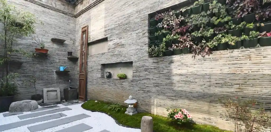 庭院,中式风庭院,中式风,中式风效果图,中式风实景图