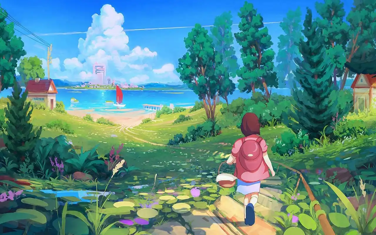 文艺动漫插画电脑桌面壁纸