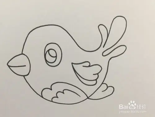 简笔画系列-怎么画可爱的小鸟