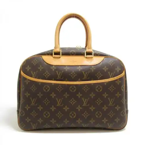 中古lv路易威登deauville珍妮包老花老花手提包brandoff通用款女包