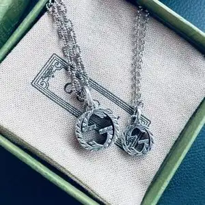 代购正品gucci项链古驰古奇双g男女款情侣精灵爱无畏虎狮头古巴链