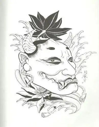经典的黑白色般若纹身手稿_第5张图_纹身85814图案库