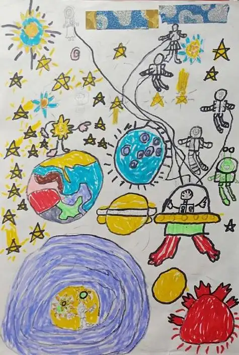 我的梦 手抄报我的航天梦简笔画我的航天梦简笔画原创马克笔儿童画