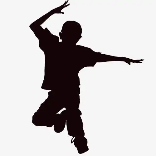 儿童剪影孩子剪影图片