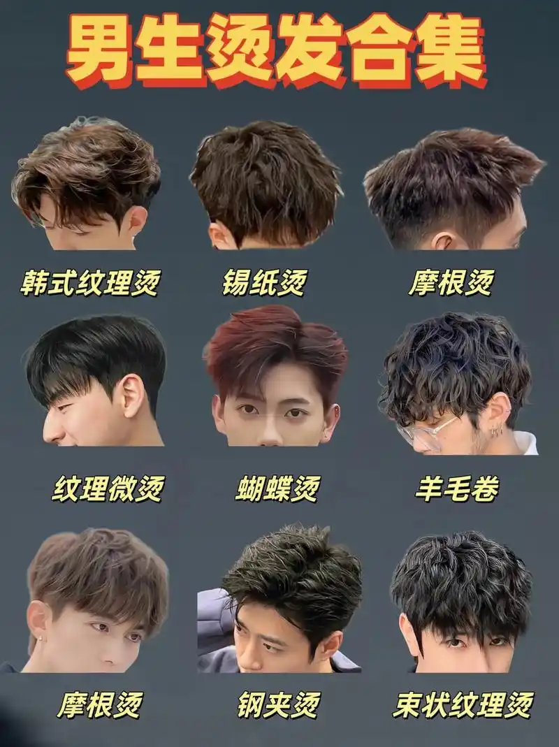 25～40岁男生烫发合集.男生帅不帅,跟发型很大关系,即便是 - 抖音