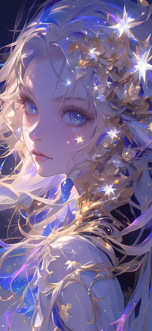 二次元唯美少女插画#ai绘画##高清壁纸精选