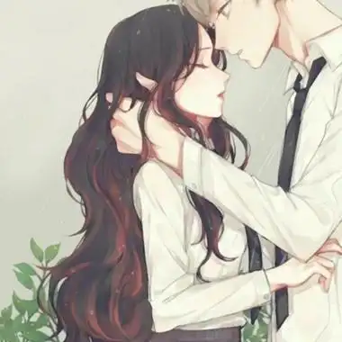 甜蜜动漫版情侣头像高清浪漫的甜蜜情侣爱情动漫图片头像