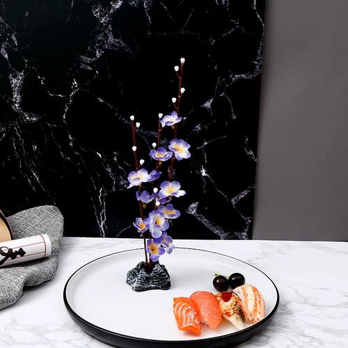 酒店餐饮菜品刺身摆盘装饰花草餐盘创意冷菜点缀摆盘餐花小摆件