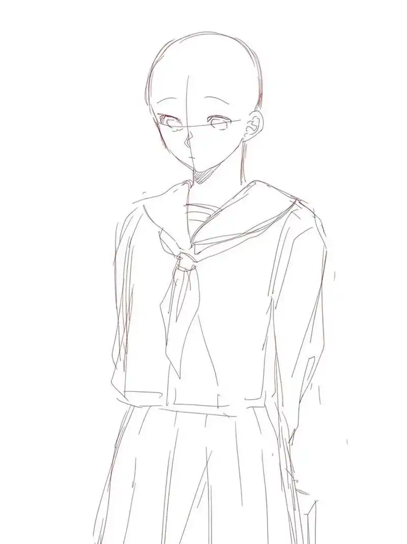 绘画素材|画oc服设必备6015单人立绘模板! 喜欢的宝吱吱抱走呀